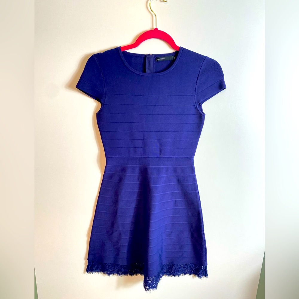 #488 Karen Millen Skater Bandage Dress size 2
